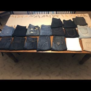 Seven, Joe’s, Hudson, J brand, Stevie Cuff, Paige